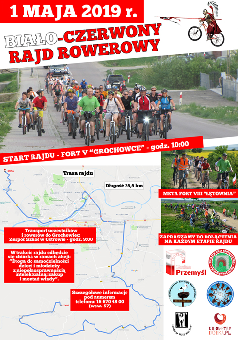 Biało Czerwony Rajd Rowerowy - Plakat
