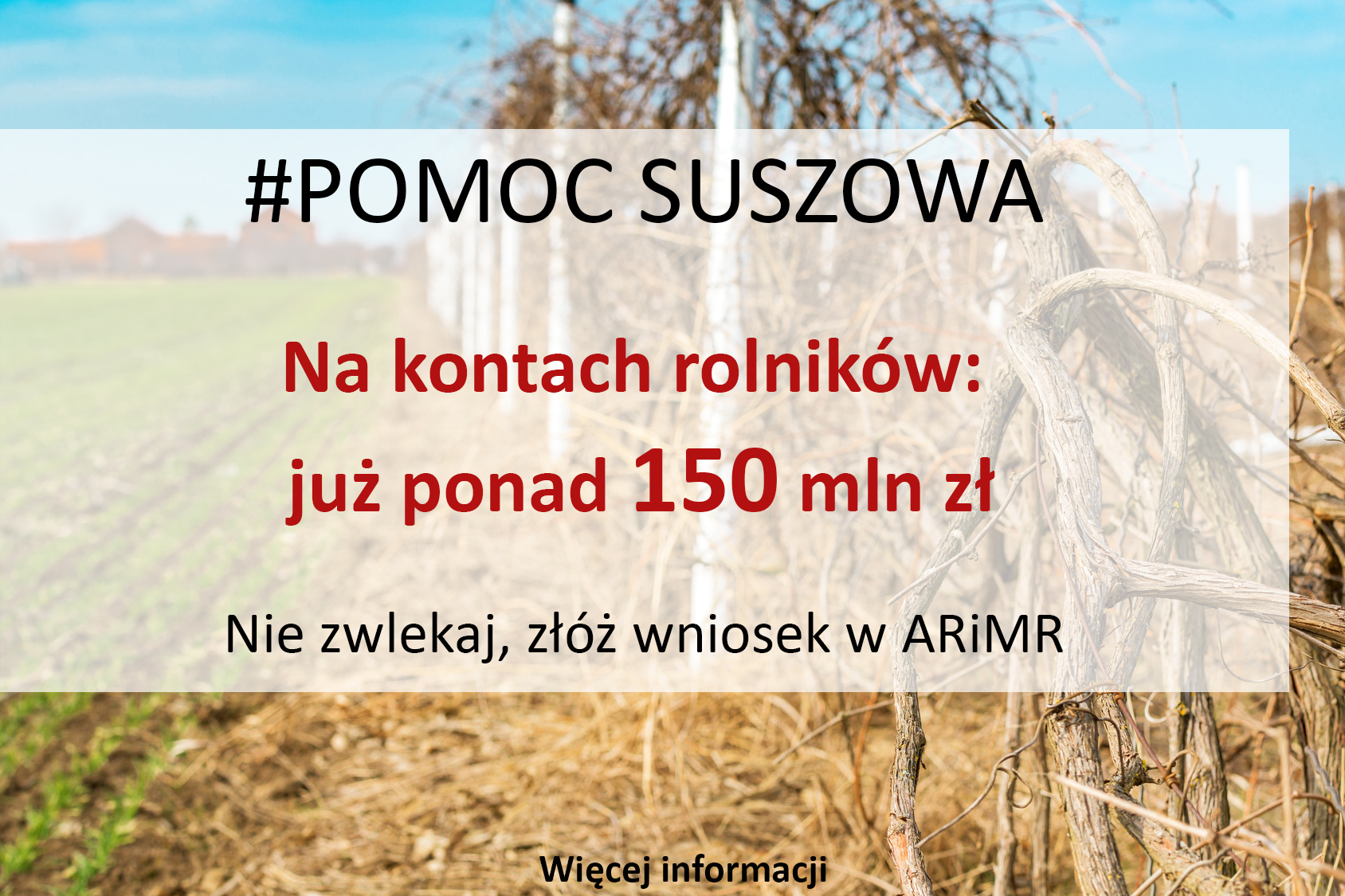 Pomoc suszowa - plakat